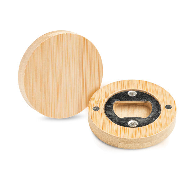 Abre Cápsulas em Bambu Personalizado com Íman